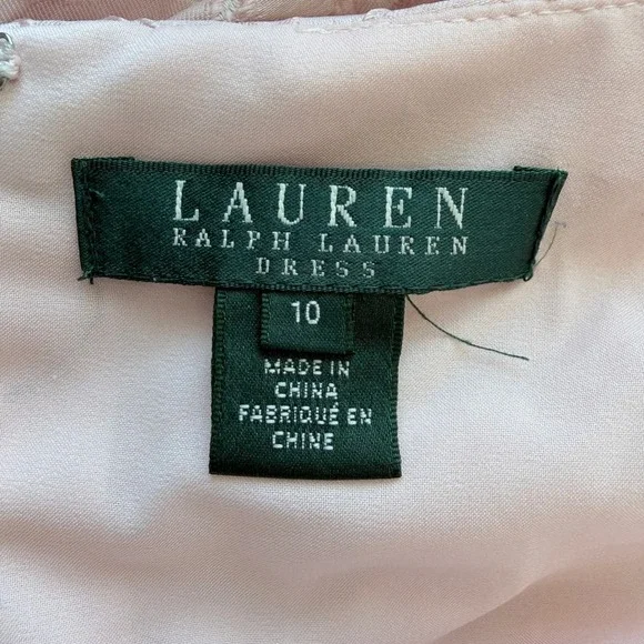 Lauren Ralph Lauren Sheath Dress Floral Formal Wedding Garden Party Women's 10 - Picture 3 of 12